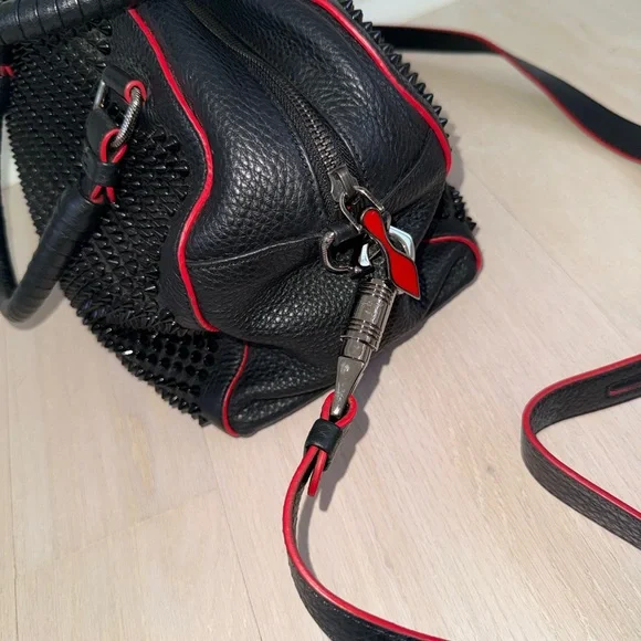 Christian Louboutin Spiked Panettone Shoulder Satchel Crossbody Bag - Picture 2 of 8
